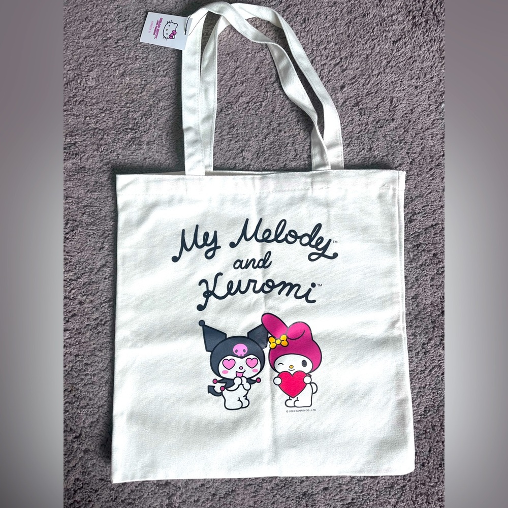 Sanrio My Melody and Kuromi White Tote Bag